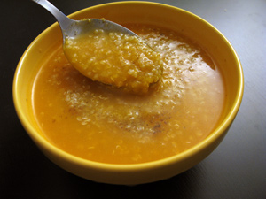 Soupe courge quinoa