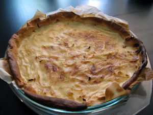 Tarte aux oignons