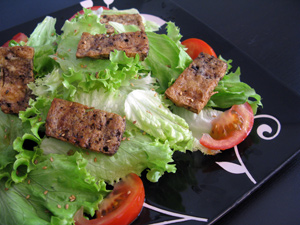 Salade tofu grillé