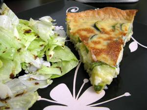 Tarte courgettes oignons