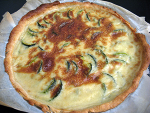 Quiche courgette