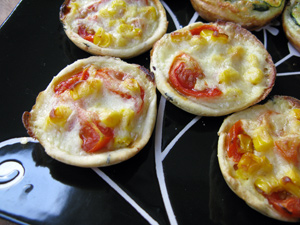 Tartelettes tomate maïs