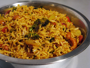 Riz indien aux légumes