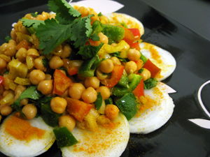 Salade de pois chiche recette indienne