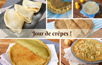 Crêpes sans oeufs, sans lait, sans gluten