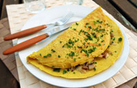 Omelette sans oeufs végétalienne