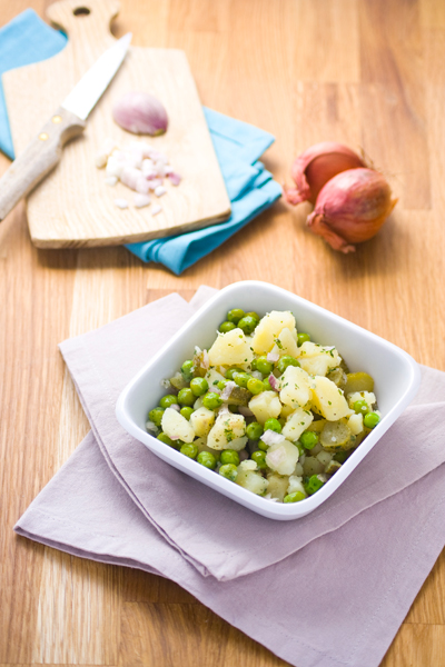 Salade de pommes de terre et petits pois