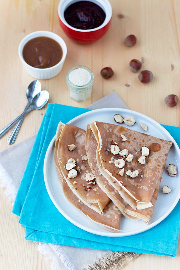 Crêpes vegan à la farine de châtaigne